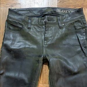 Nordstrom BlankNYC Coated wax leather pants